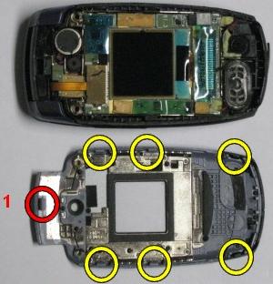 disassemble Samsung SCH-u340